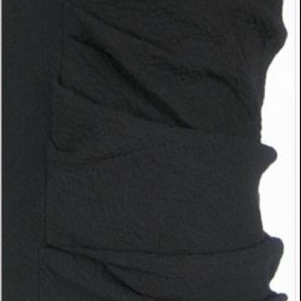 Black Asymmetrical Mini Dress LBD Modern Minimal IRO Diana US XS / 2 - Picture 2 of 10